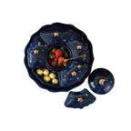 Night Sky Rotatable Ceramic Snack Plate