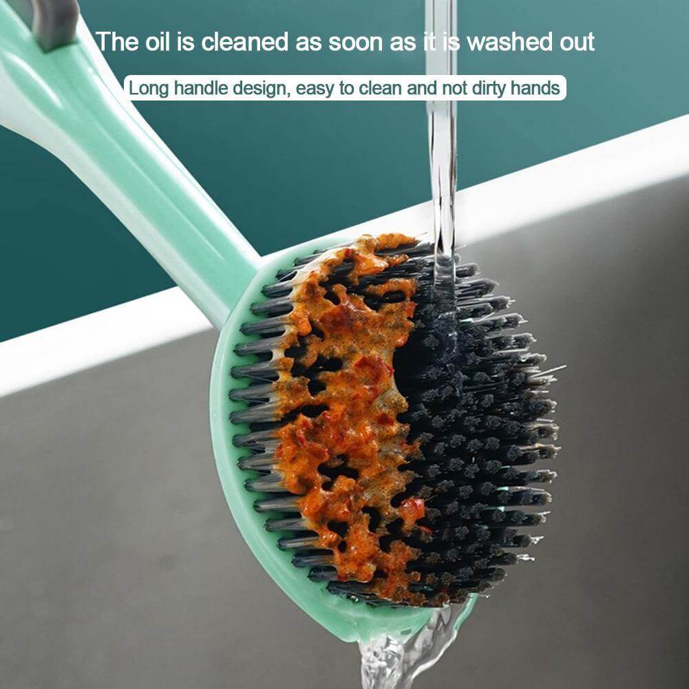 Multifunctional Kitchen Dish Soap Dispensing Brush