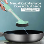 Multifunctional Kitchen Dish Soap Dispensing Brush