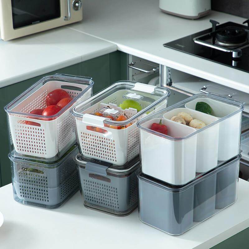 Space Saver Fridge Storage Container Organizers