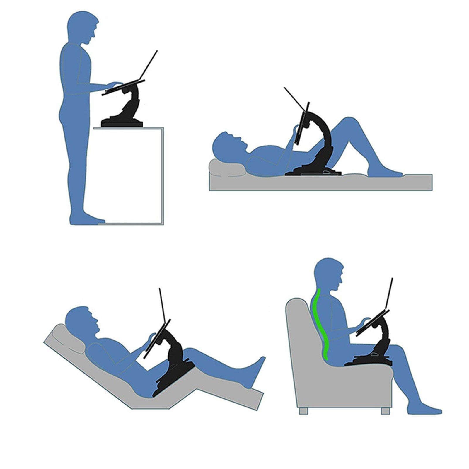 Adjustable Folding Laptop Bed Stand