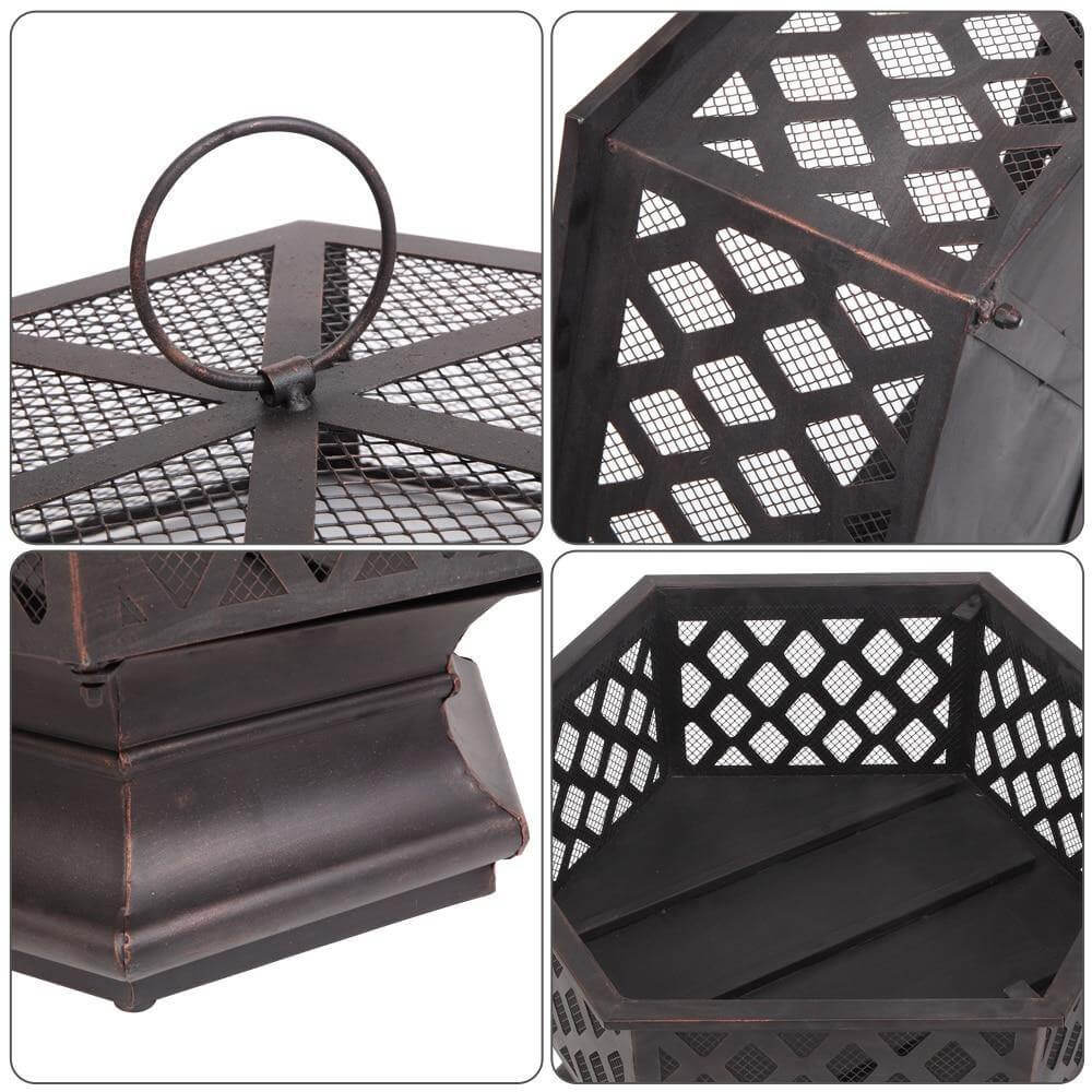 Geometric Garden Fire Pit Stove