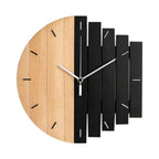 Retro Divided Wooden Wall Clock