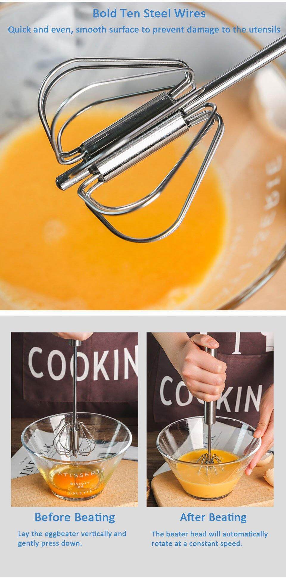 Stainless Steel Easy Stirrer Whisk