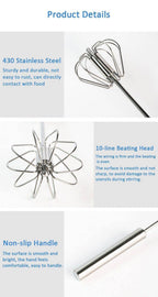 Stainless Steel Easy Stirrer Whisk