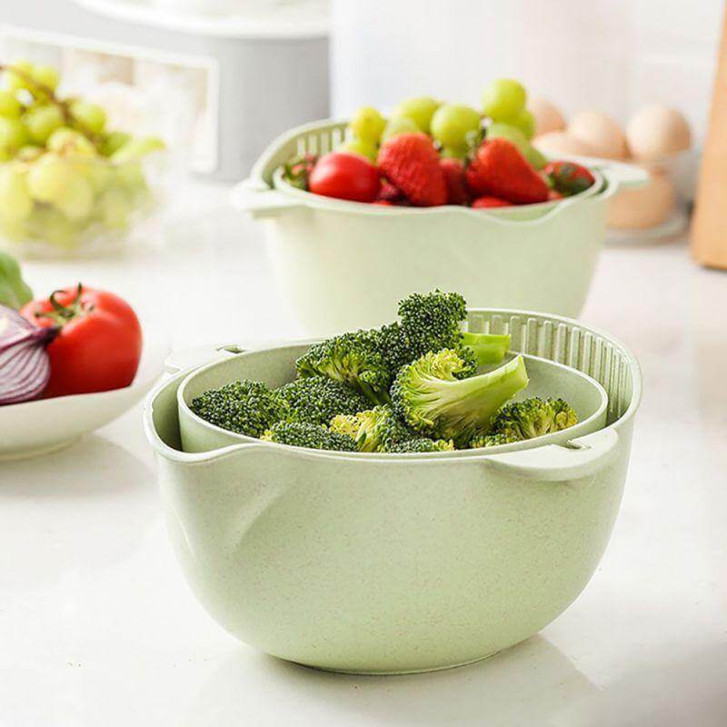 Multifunctional Double-Layer Drain Basket