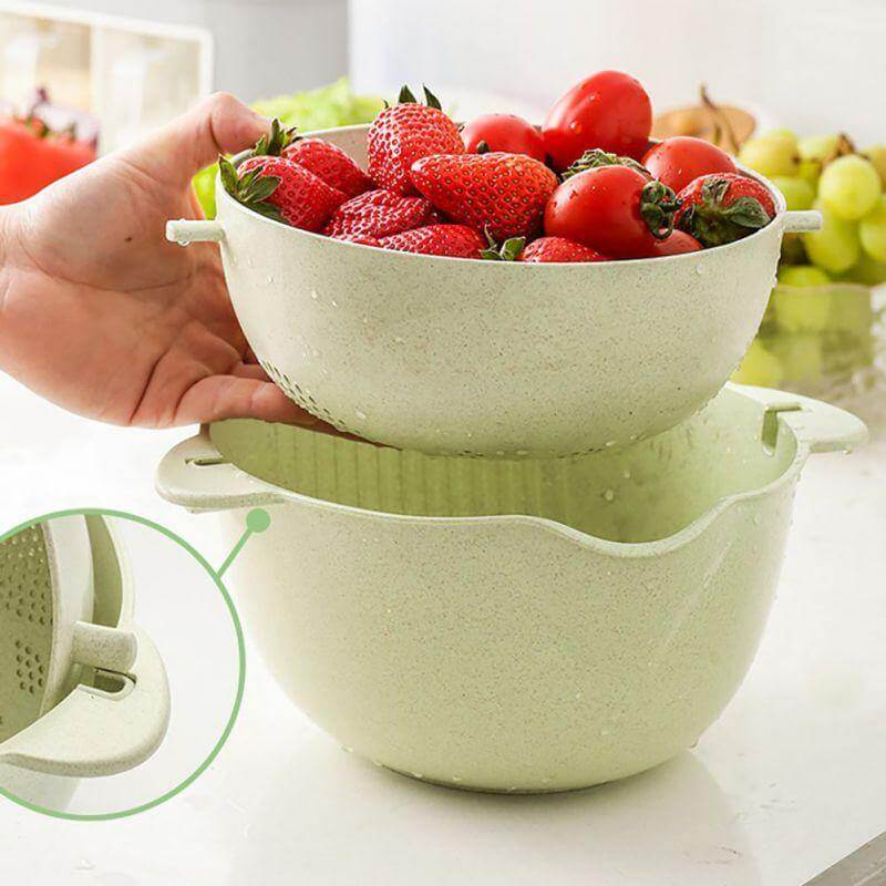Multifunctional Double-Layer Drain Basket