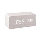 Modern Wooden Wireless Charging Alarm Clock