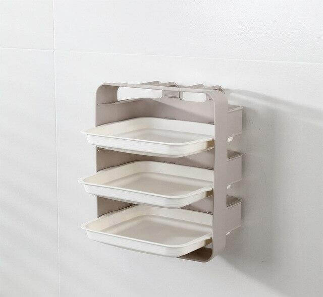 Wall-Mounted Space Saving Kitchen Organizer