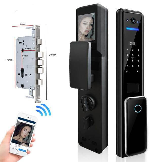 Led Screen Fingerprint Secure Digital Door Lock