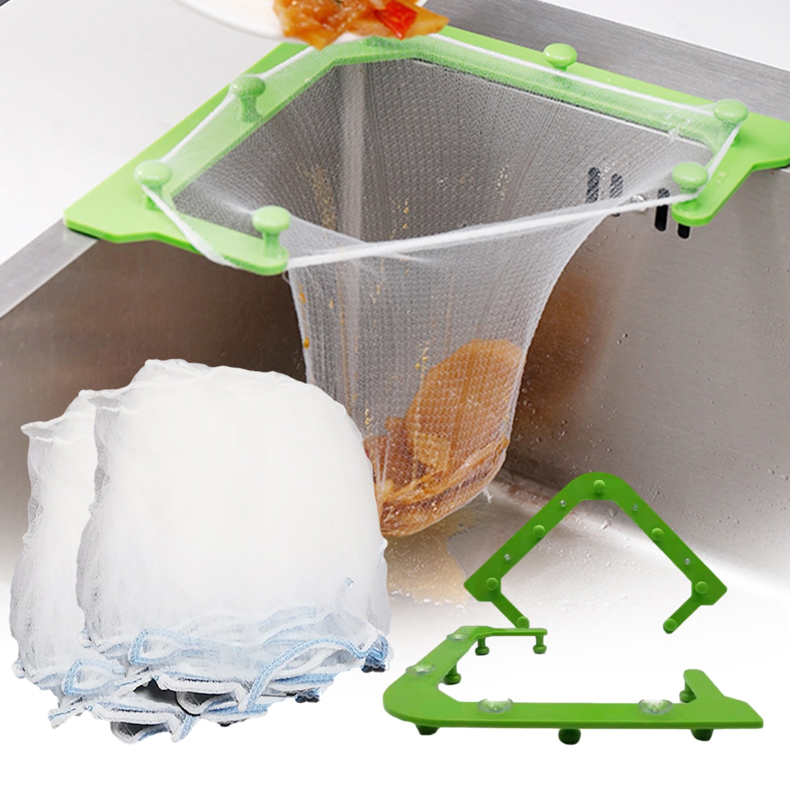 Kitchen Sink Corner Drainer Filter