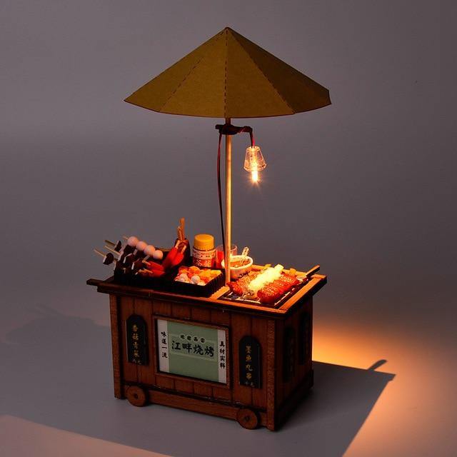 DIY Unique Wooden Style Oriental Hand-assembled House