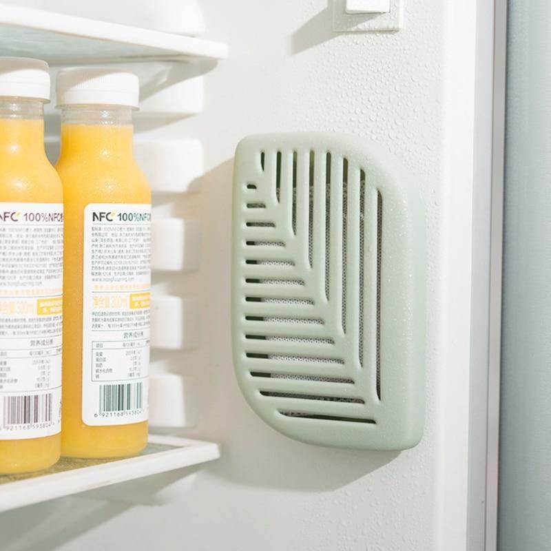 Green Leaf Shaped Fridge Refrigerator Air Fresh Box