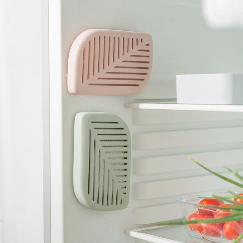 Green Leaf Shaped Fridge Refrigerator Air Fresh Box