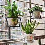 Iron Outdoor Hanging Baskets Flower Pot Holder