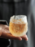 Ice Glaze Handmade Japanese Tea Cup