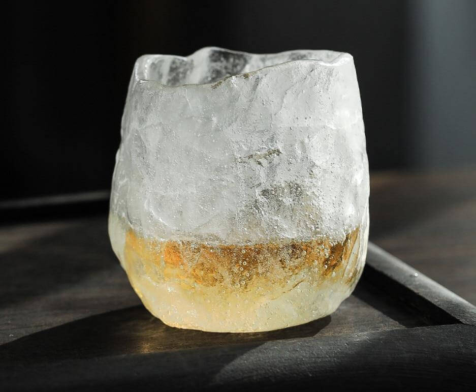 Ice Glaze Handmade Japanese Tea Cup