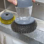 Palm Brush Kitchen Soap Washing Dispenser