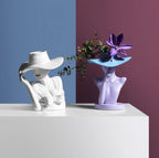Pretty Woman Figure Flower Pot