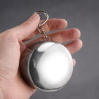 Foldable Portable Stainless Steel Camping Cup With Keychain