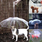 Creative Pet Walking Transparent Umbrella