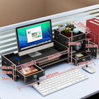 Multifunction Desktop Monitor Riser Computer Organizer
