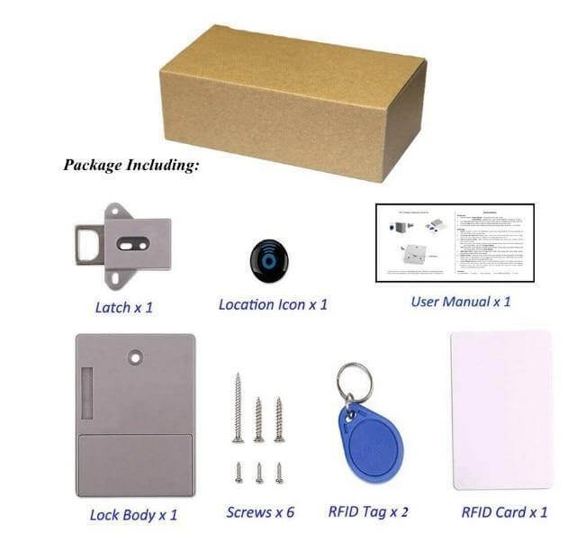 Invisible Cabinet Card Sensor Lock