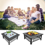 Portable Backyard Fire Pit Table