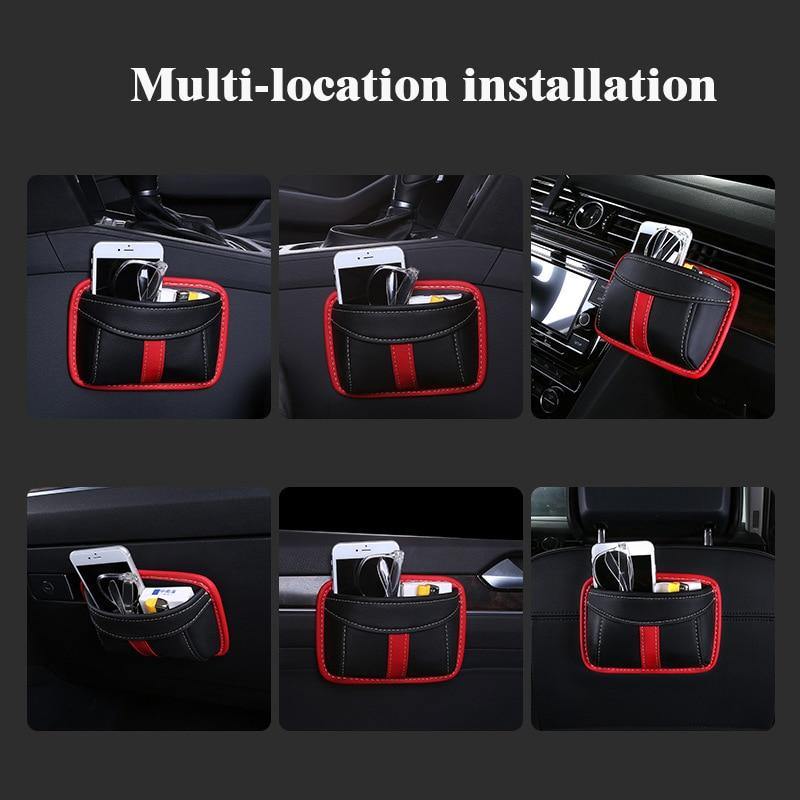 Car Mini Leather Storage Box