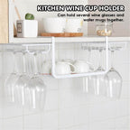 Under Cabinet Glass Holder Rack