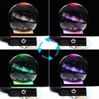 Crystal Globe Solar System Planet Lamp