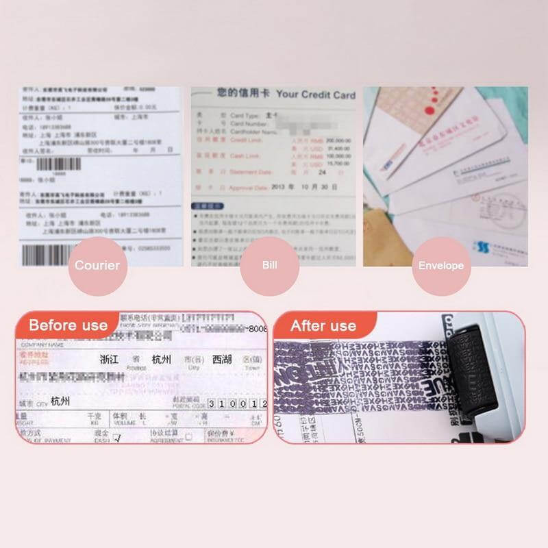 Privacy Protection Roller Stamp
