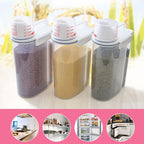 Measuring Cup Lid Cereal Grain Storage Dispenser