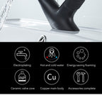 Creative Chrome Waterfall Elegant Faucet