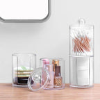Transparent Round Style Makeup Cotton Box