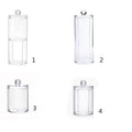 Transparent Round Style Makeup Cotton Box