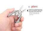 6in1 Foldable Travel Camping Keychain Tool Kit