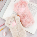 Cute Cat Paw Plush Pencil Bag