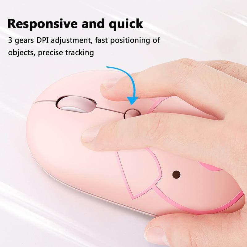 Rechargeable Universal USB-C Cartoon Wireless Mouse