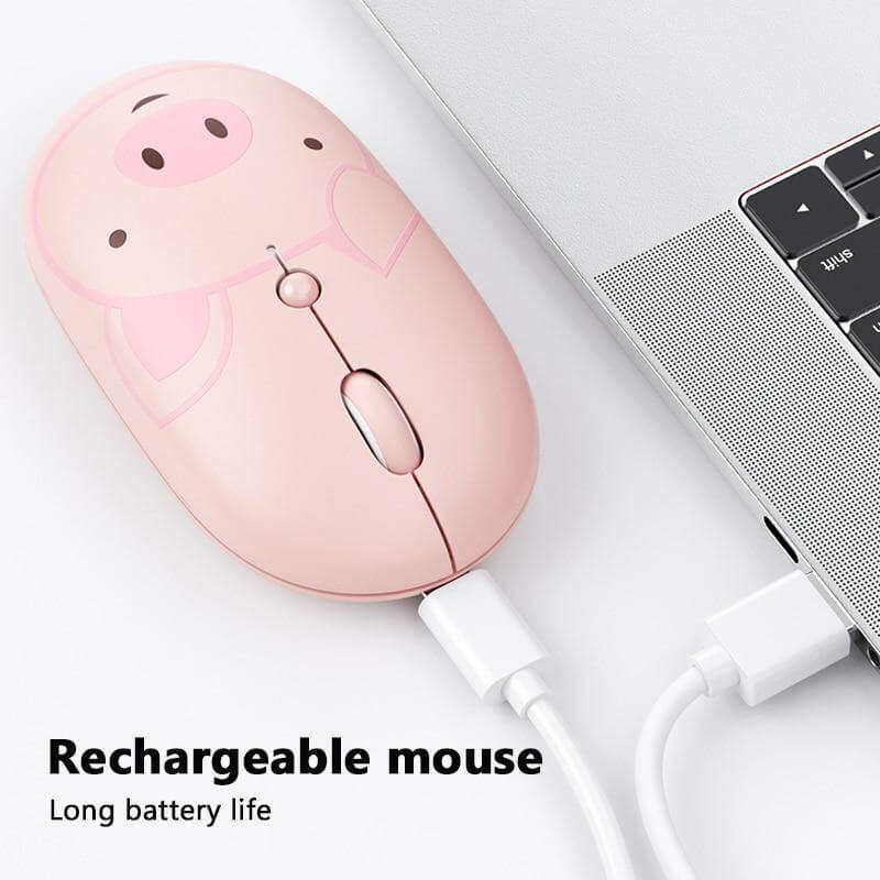 Rechargeable Universal USB-C Cartoon Wireless Mouse