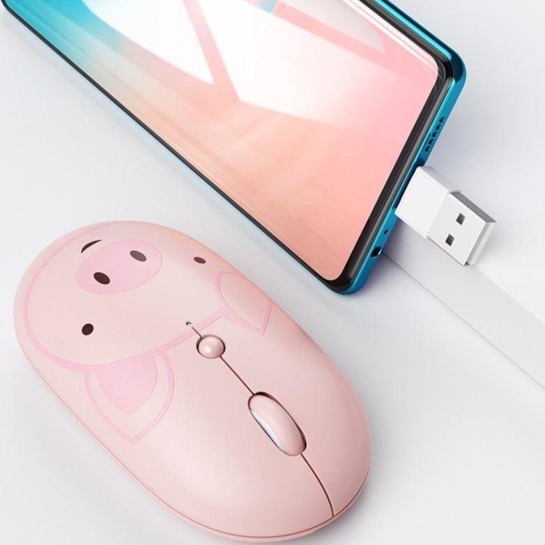 Rechargeable Universal USB-C Cartoon Wireless Mouse