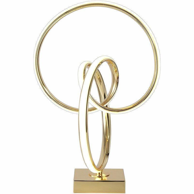 Modern Art Spiral Golden Led Table