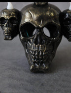 Led Candle Scary Halloween Skull Head Lamp