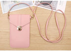 Transparent Women Wallet Shoulder Phone  Case