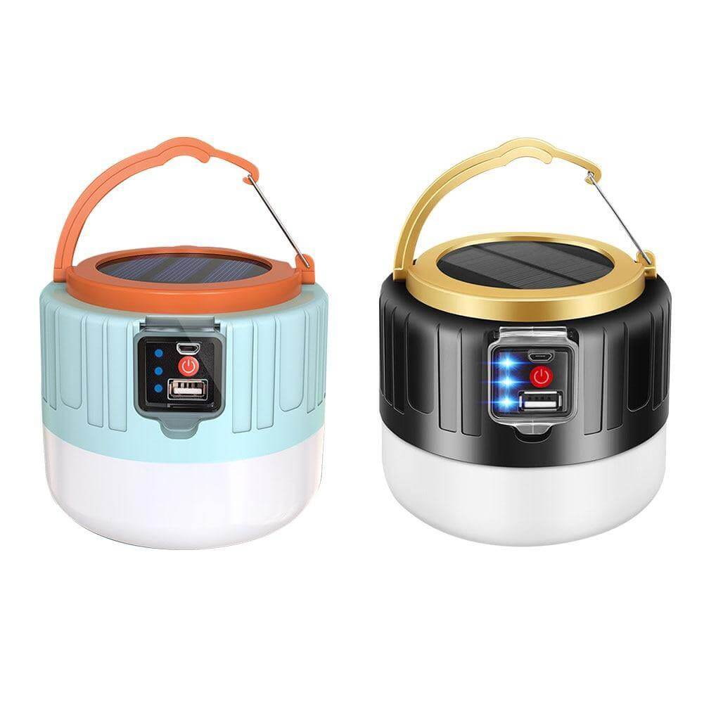 Outdoor Waterproof Solar Rechargeable Camping LED Lamp