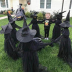 3Pcs Voice Control Halloween Witch Decoration Light Set