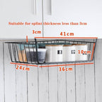 Easy Hang Kitchen Cabinet Storage Organizer Rack
