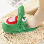 Comfy Crocodile Plush Slippers
