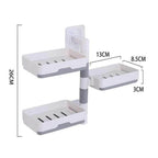 Wall-Mounted Multi Layer Rotatable Soap Holder