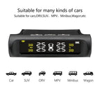 Solar Power Car Tire Pressure Sensor Monitoring System